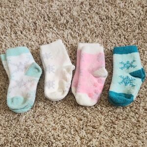 Source Unknown Kids Socks - Teal, White, Pink